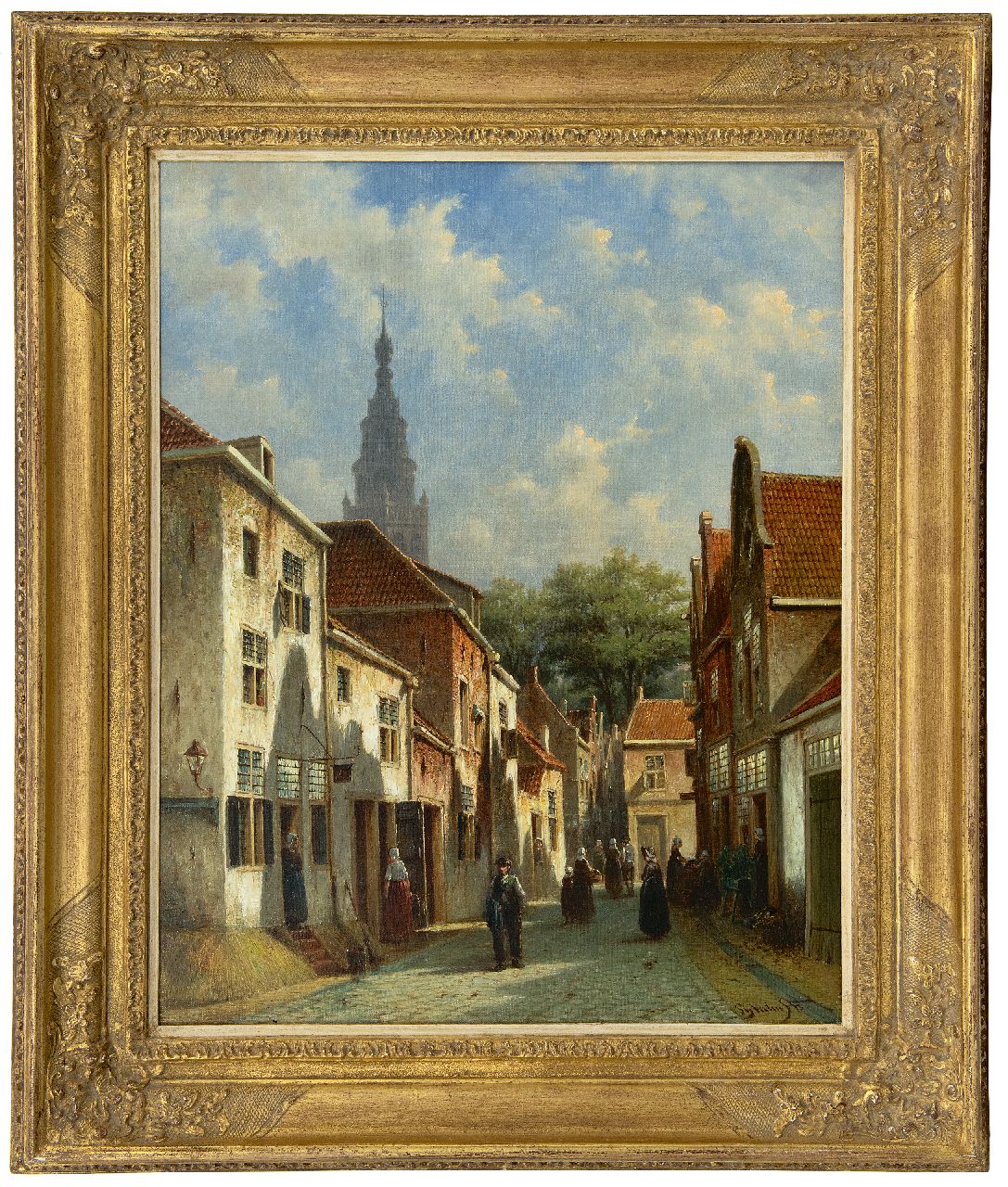 Vertin P.G.  | Petrus Gerardus Vertin |  offered for sale | City scape, 63.0 x 50.5 cm, signed l.r. and dated '73
