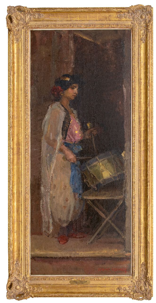 Israels I.L.  | 'Isaac' Lazarus Israels, The Drummer, oil on canvas 181.0 x 75.0 cm, signed l.r. and painted ca. 1909