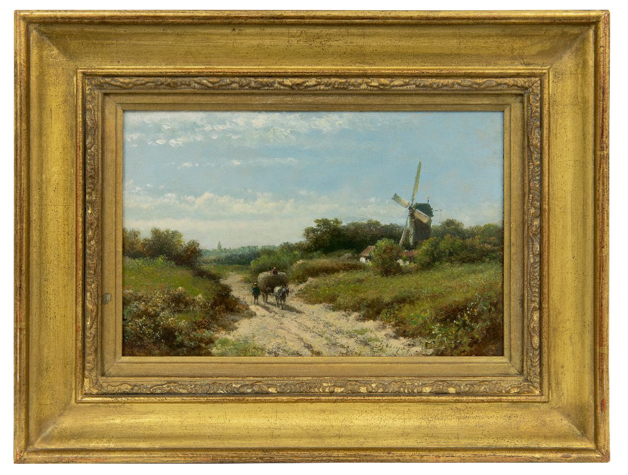 Kleijn L.J.  | Lodewijk Johannes Kleijn, Farmers on the way home, oil on panel 21.0 x 30.5 cm, signed l.r.