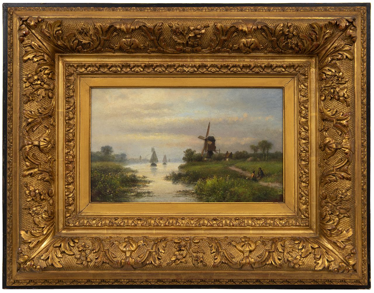 Kleijn L.J.  | Lodewijk Johannes Kleijn | Paintings offered for sale | Mill by the water, oil on panel 20.5 x 33.3 cm, signed l.r.