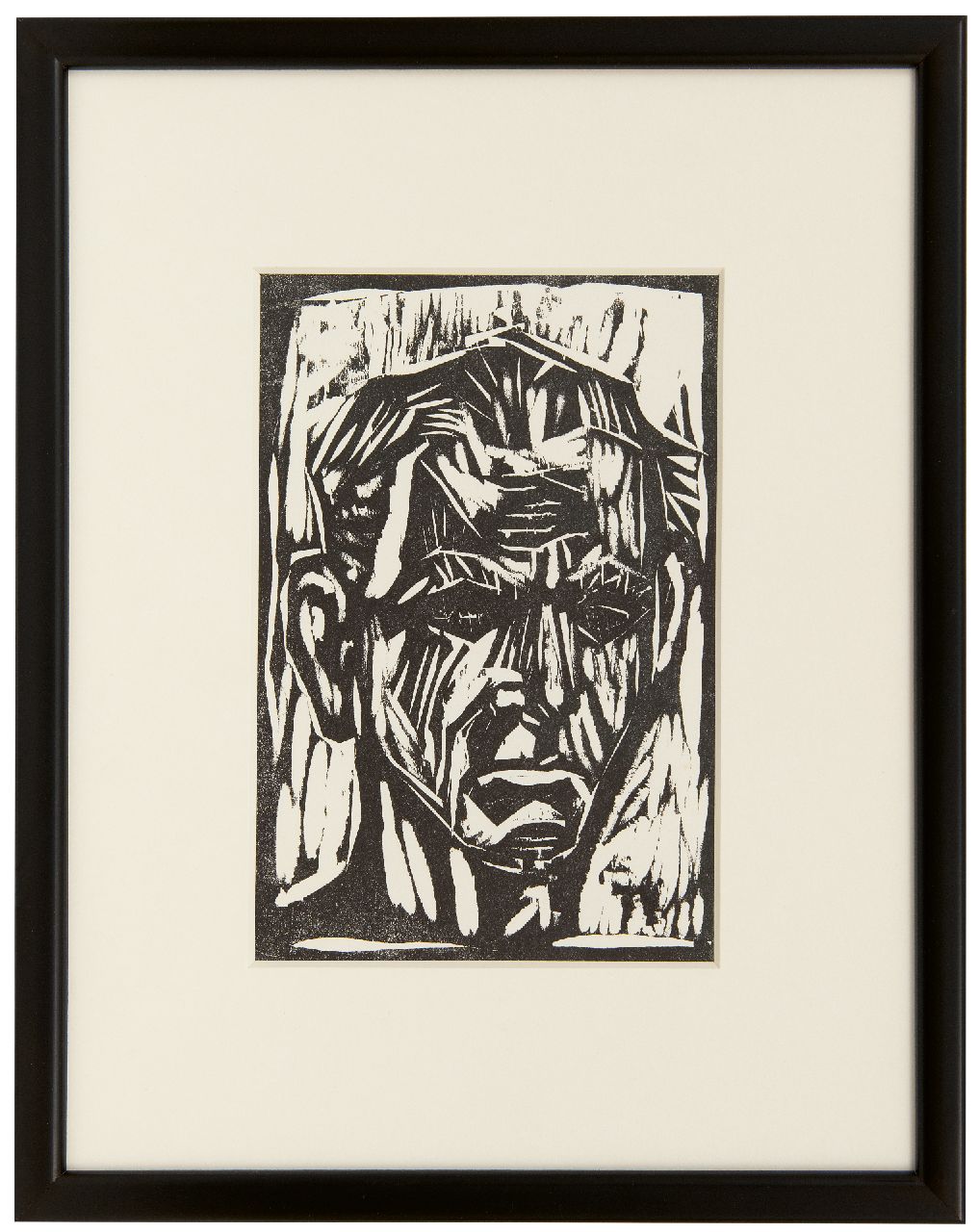 Dix W.H.O.  | Wilhelm Heinrich 'Otto' Dix | Prints and Multiples offered for sale | Self portrait, woodcut 20.8 x 14.3 cm, executed in 1960