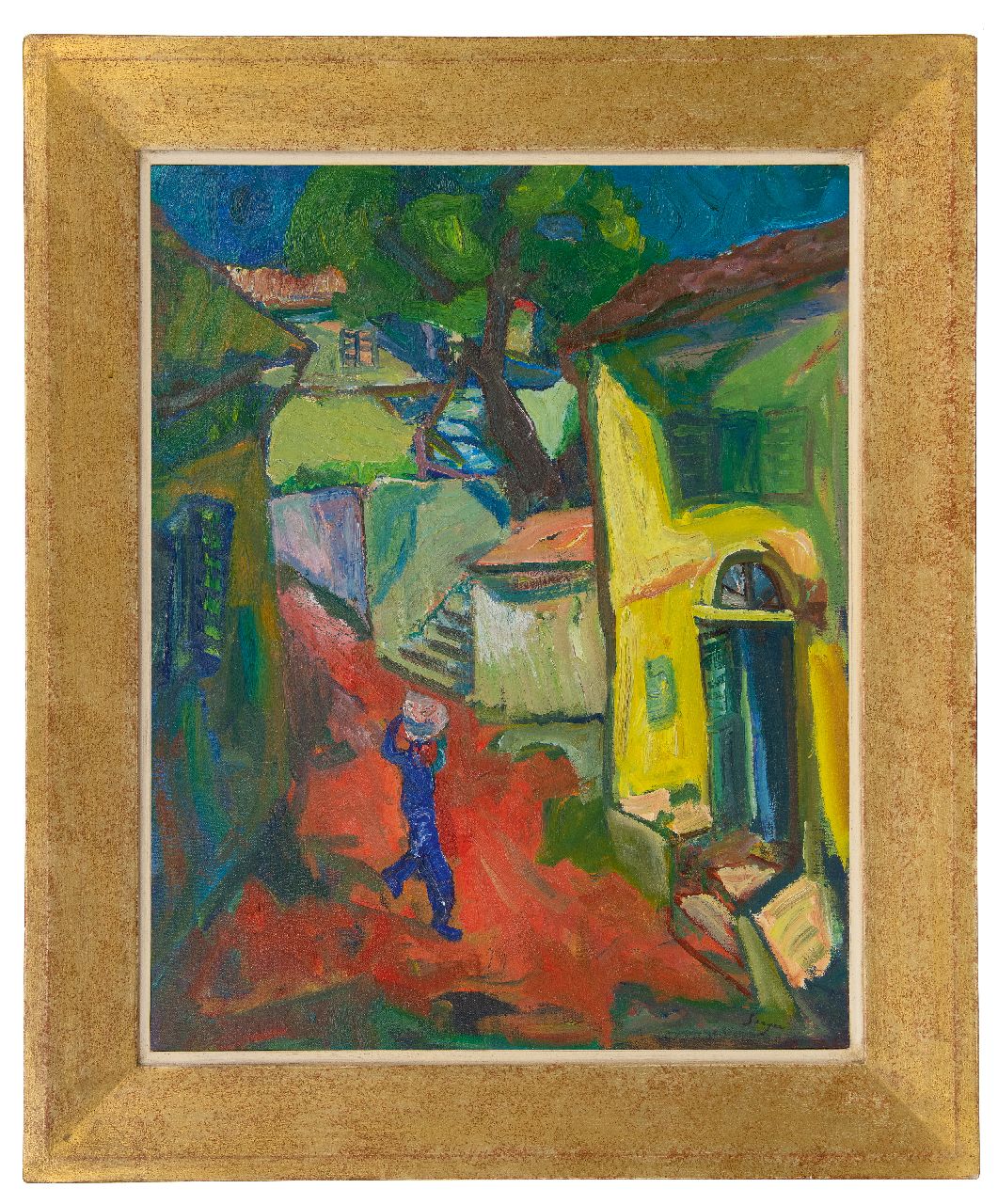 Serger F.B.  | Frederick Bedrich Serger | Paintings offered for sale | Mediterranean village, oil on canvas 71.4 x 56.0 cm, signed l.r.