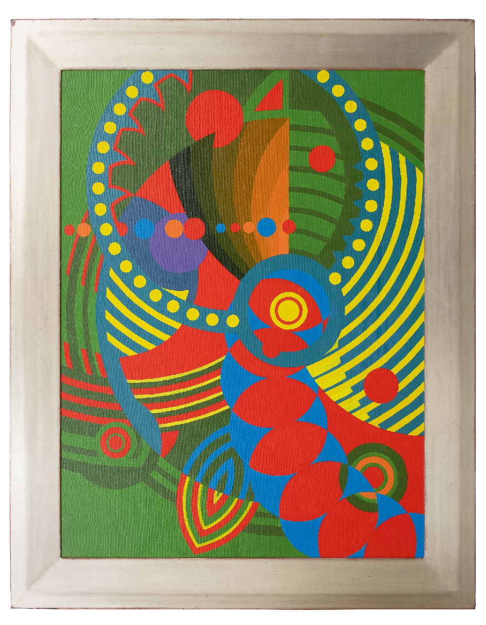 Justice J.  | Jack Justice | Paintings offered for sale | Parrot, oil on canvas laid down on board 121.5 x 90.0 cm, signed verso on tape and dated 8/8/1966