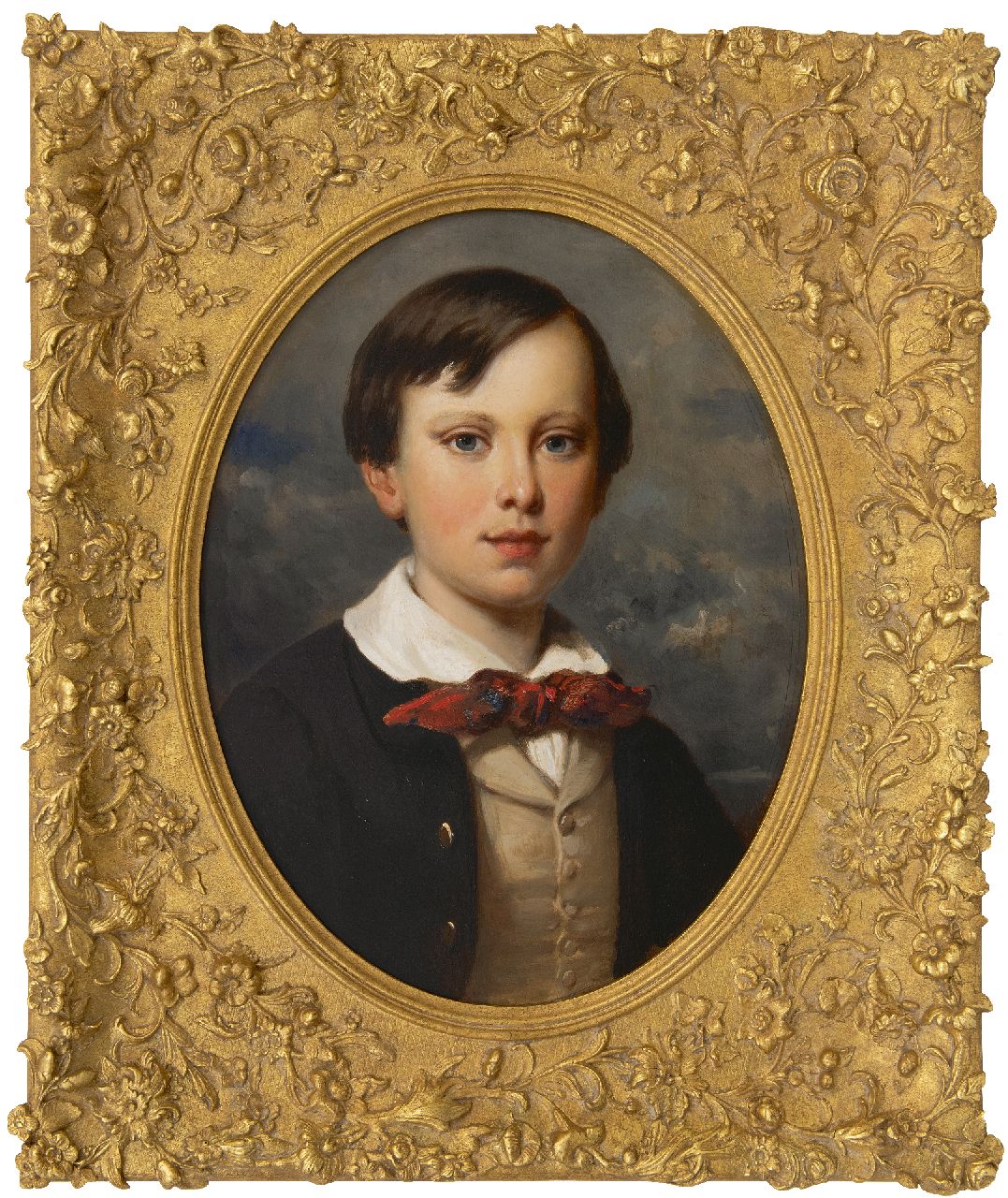 Pieneman N.  | Nicolaas Pieneman, Portrait of the Dutch Crown Prince Wiwill, oil on panel 51.6 x 37.3 cm, painted ca. 1852-1853