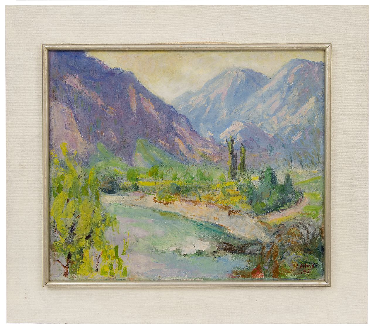 Altink J.  | Jan Altink | Paintings offered for sale | Landscape in the Haute Savoie, oil on canvas 50.4 x 60.4 cm, signed l.r. and dated '55
