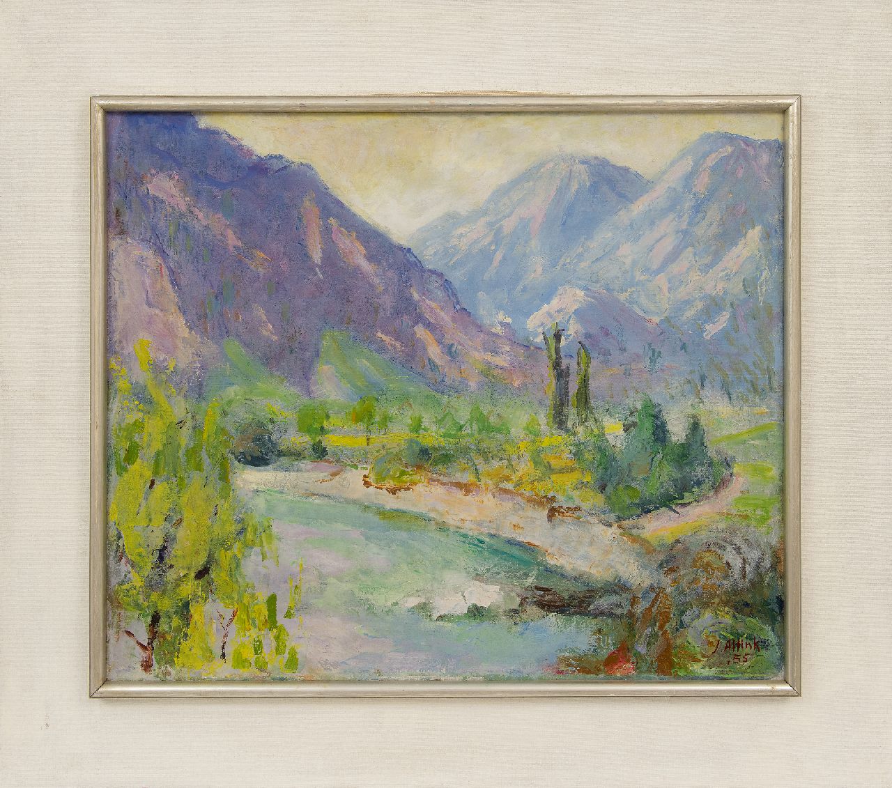 Altink J.  | Jan Altink | Paintings offered for sale | Landscape in the Haute Savoie, oil on canvas 50.4 x 60.4 cm, signed l.r. and dated '55