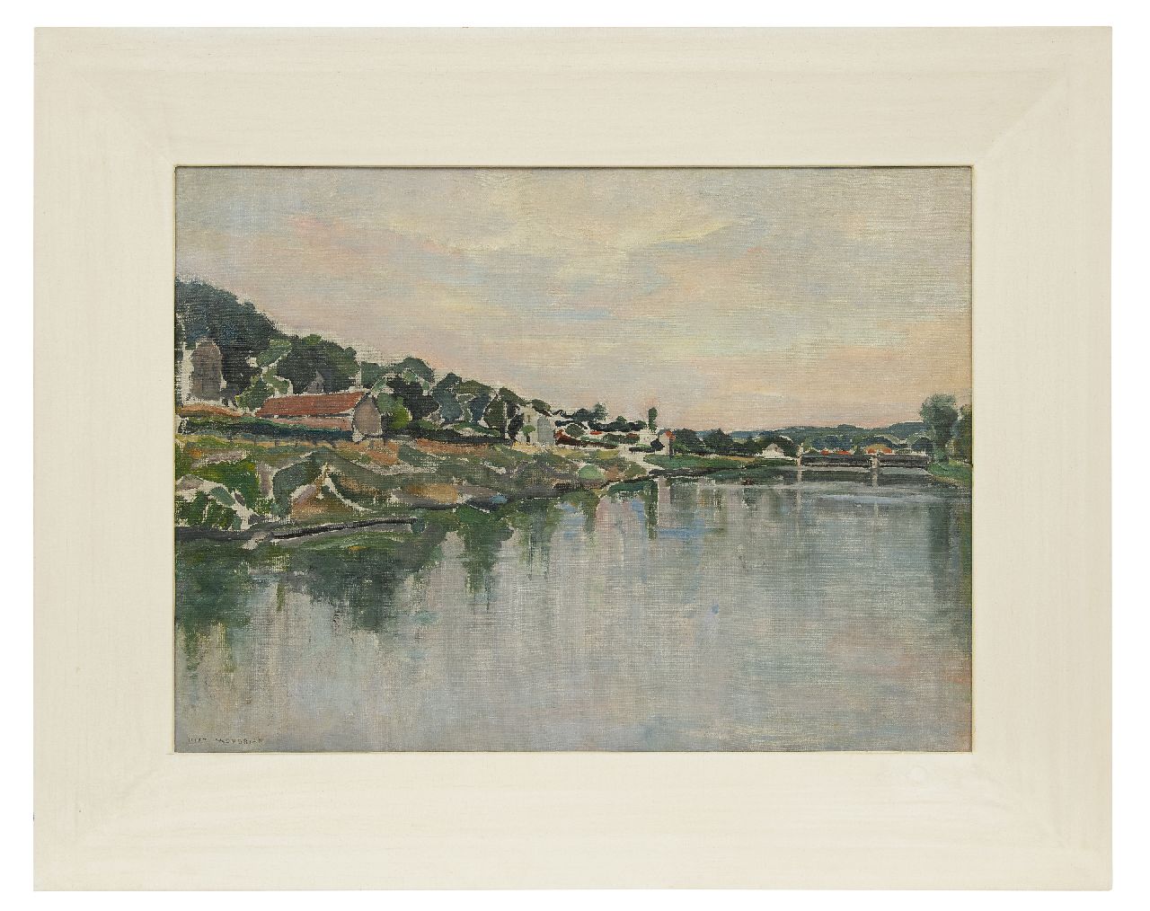 Mondriaan P.C.  | Pieter Cornelis 'Piet' Mondriaan | Paintings offered for sale | View of the river Seine, oil on canvas 54.2 x 73.1 cm, signed l.l. and painted in 1931