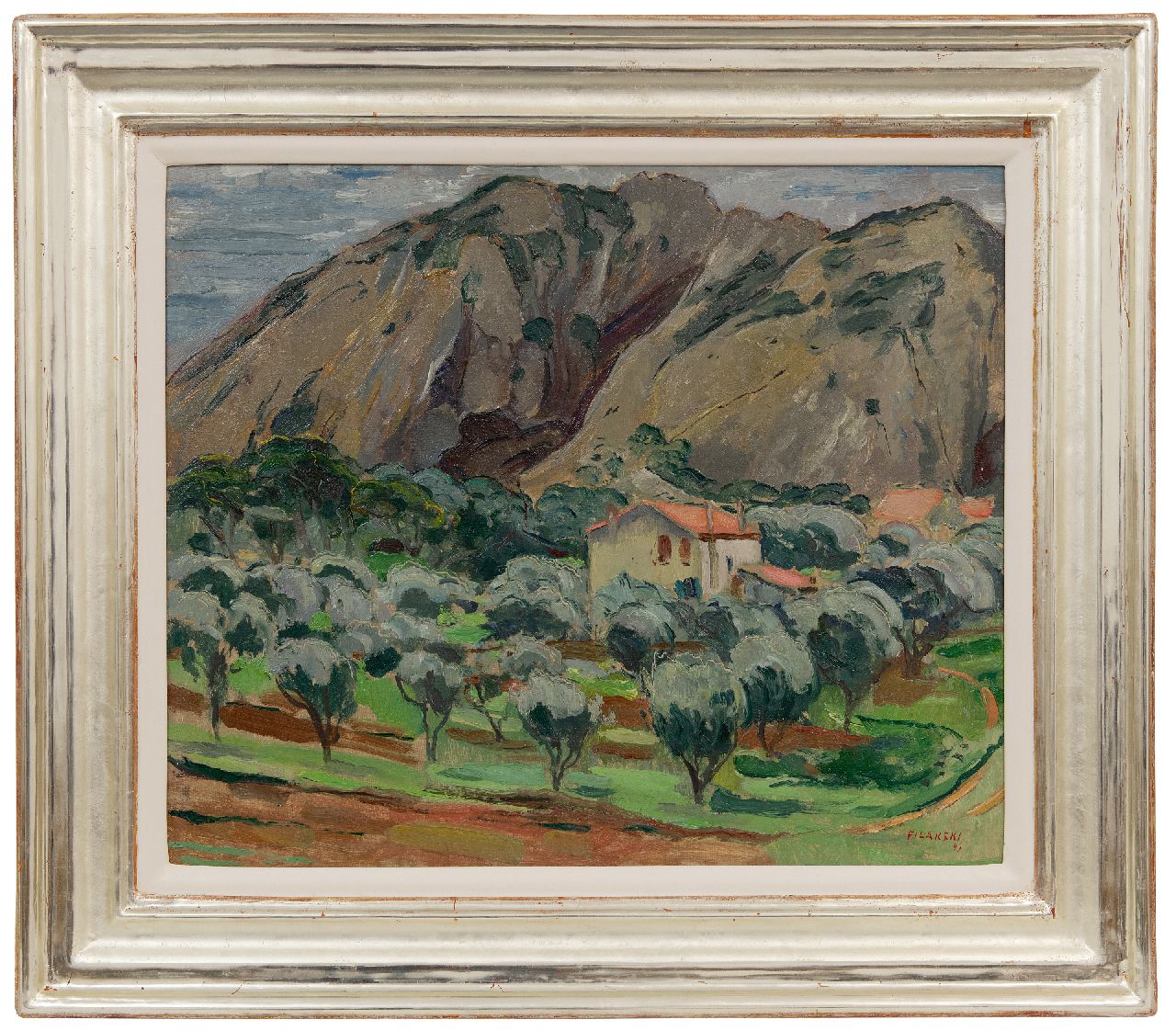 Filarski D.H.W.  | 'Dirk' Herman Willem Filarski | Paintings offered for sale | South European landscape, oil on canvas 45.6 x 54.8 cm, signed l.r. and dated '49