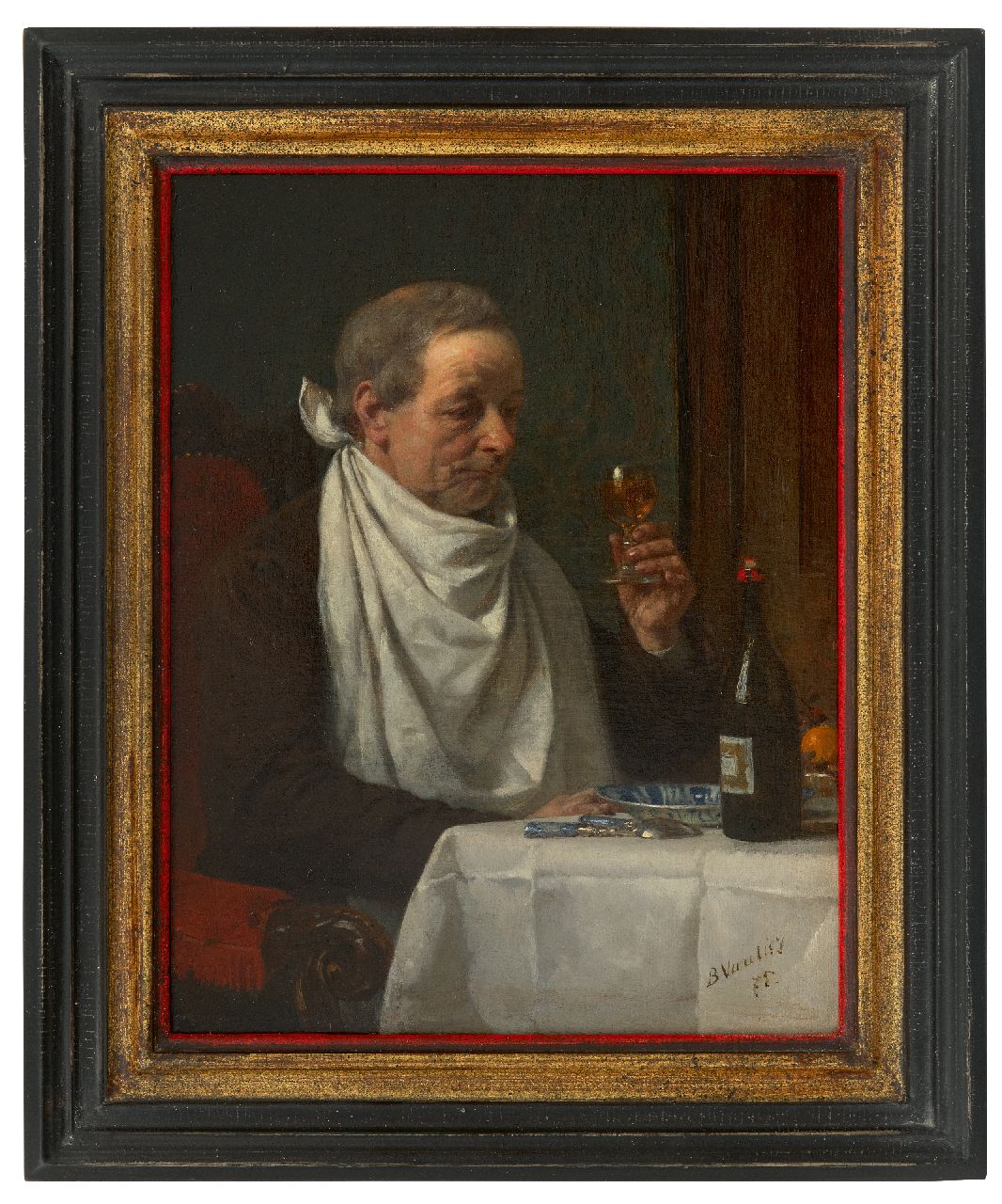 Vautier I M.L.B.  | Marc Louis 'Benjamin' Vautier I | Paintings offered for sale | The Epicurean, oil on canvas 35.2 x 27.6 cm, signed l.r. and dated '75
