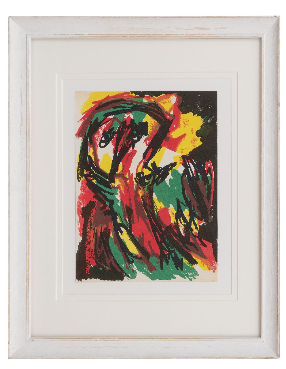 Appel C.K.  | Christiaan 'Karel' Appel | Prints and Multiples offered for sale | Abstract person, lithograph 30.9 x 23.9 cm, executed ca. 1961