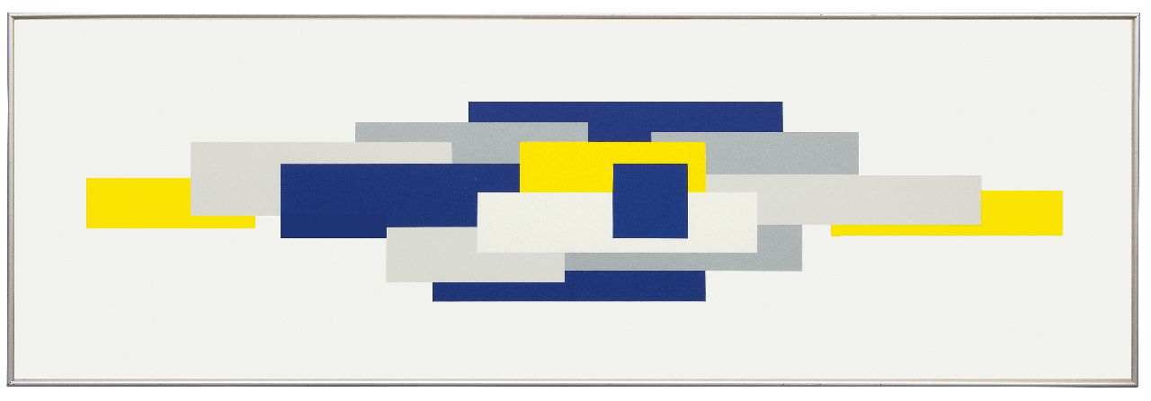 Baljeu J.  | Joost Baljeu | Prints and Multiples offered for sale | W 5'58, screenprint on paper 50.0 x 149.5 cm, signed l.r. (in pencil) and dated '89 (in pencil)