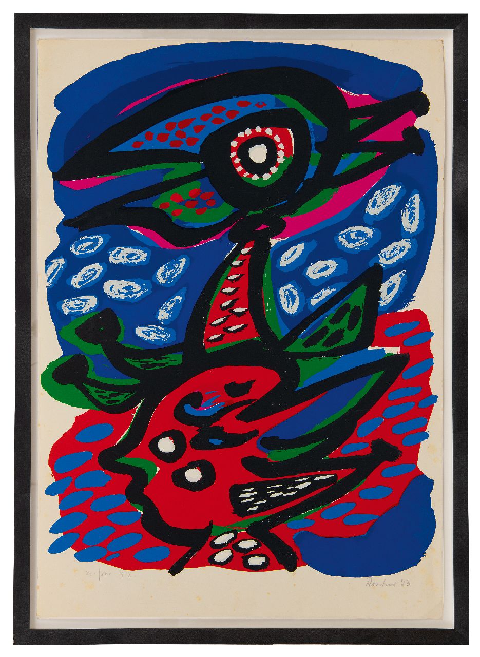 Rooskens J.A.  | Joseph Antoon 'Anton' Rooskens | Prints and Multiples offered for sale | Composition, lithograph 70.0 x 49.6 cm, signed l.r. (in pencil) and dated '73 (in pencil)