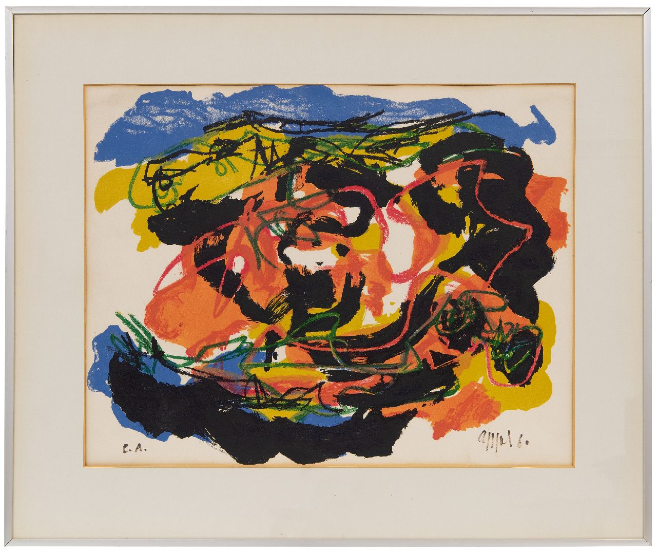 Appel C.K.  | Christiaan 'Karel' Appel | Prints and Multiples offered for sale | Composition, lithograph 38.9 x 49.8 cm, signed l.r. and dated '60