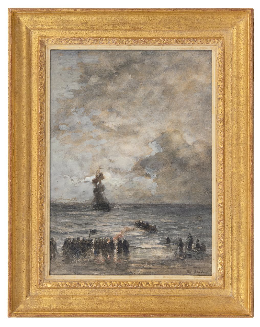 Mesdag H.W.  | Hendrik Willem Mesdag, After the storm, watercolour on paper 51.5 x 37.3 cm, signed l.r.