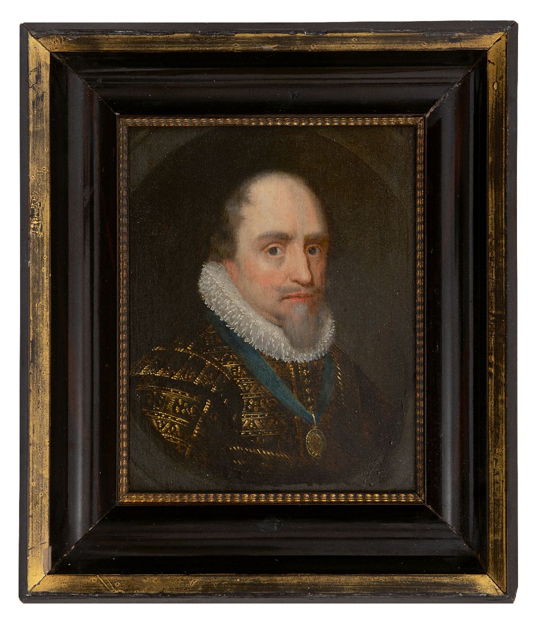 Mierevelt (atelier van) M.J. van | Michiel Jansz. van Mierevelt (atelier van) | Paintings offered for sale | Portrait of Maurits, ca 1620, Prins van Oranje-Nassau (1567-1625), oil on panel 27.0 x 20.0 cm