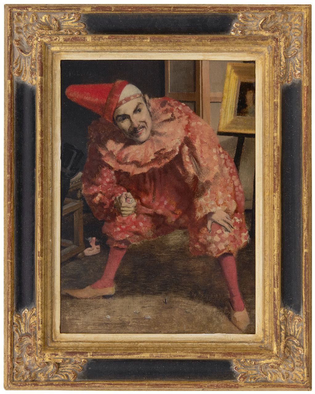 Evrard H.  | Henri Evrard | Paintings offered for sale | Pierrot, oil on panel 35.8 x 26.2 cm, signed u.l. and dated '85