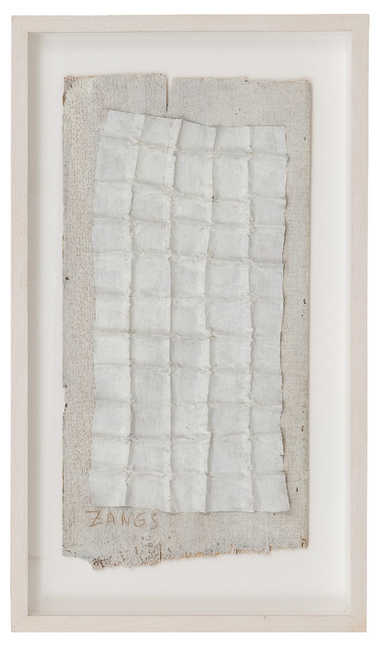 Zangs H.  | Herbert Zangs | Sculptures and objects offered for sale | Composition, relief of paper and wood 44.0 x 23.0 cm, signed l.l.