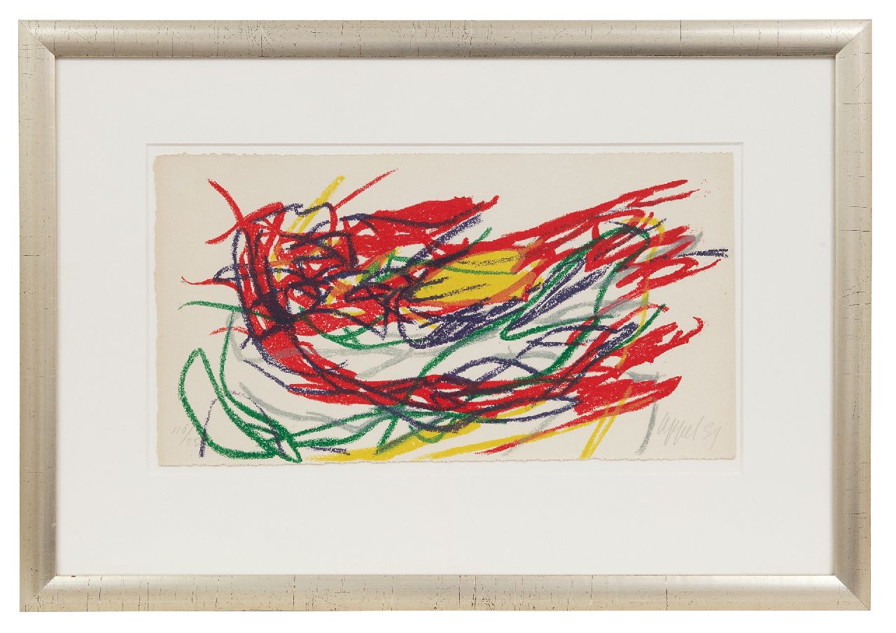 Appel C.K.  | Christiaan 'Karel' Appel | Prints and Multiples offered for sale | Untitled, lithograph on paper 22.2 x 41.3 cm, signed l.r. (in pencil) and dated '59 (in pencil)