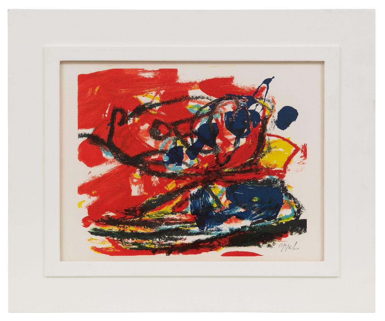 Appel C.K.  | Christiaan 'Karel' Appel | Prints and Multiples offered for sale | Musique Barbare, lithograph 28.0 x 37.5 cm, signed l.r. (in the stone) and executed 1963