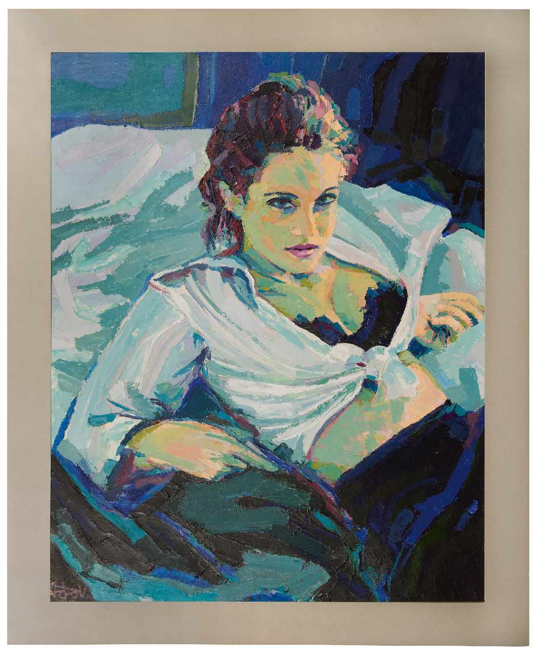 Vunderink I.P.  | 'Ido' Pieter Vunderink, Portrait of a woman, oil on canvas 123.9 x 98.3 cm, signed l.l. and painted ca. 1967