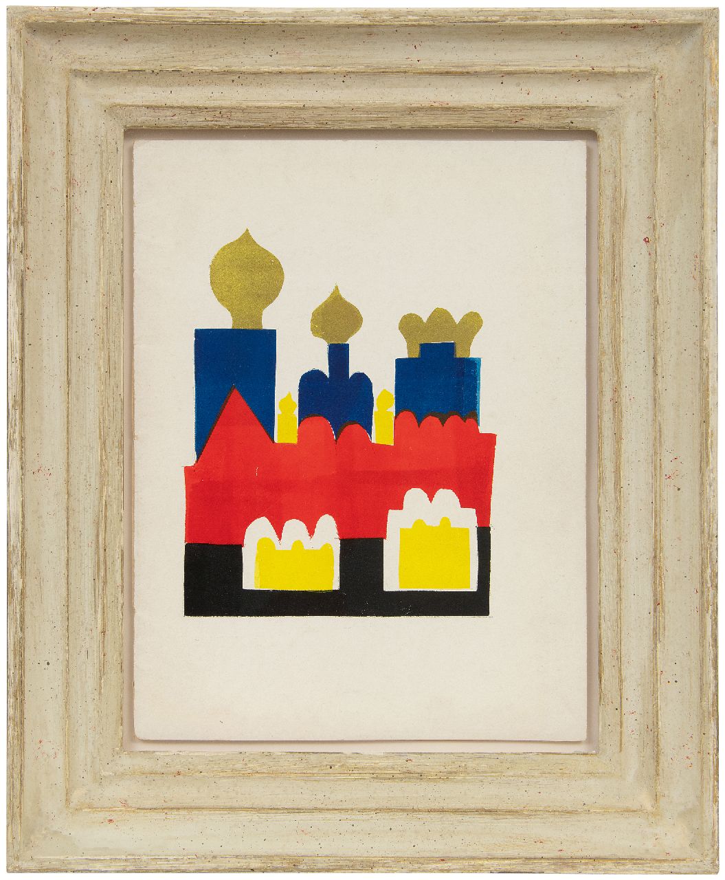 Werkman H.N.  | Hendrik Nicolaas Werkman |  offered for sale | De Blauwe Schuit: A muscovite Legend, stencil print on paper 29.1 x 21.9 cm, dated august 1941