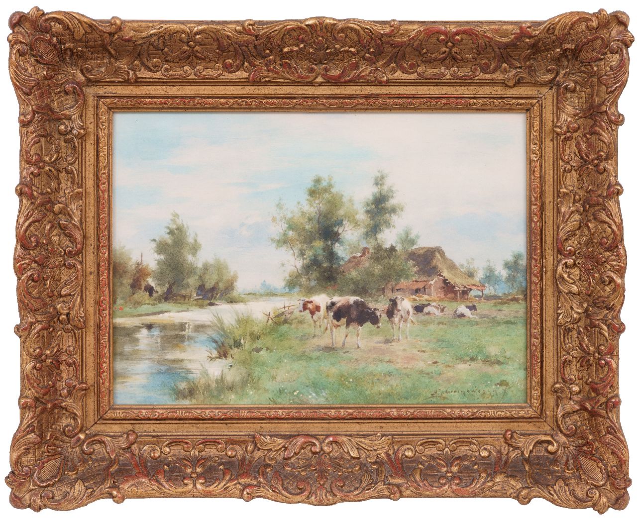 Groenewegen A.J.  | Adrianus Johannes Groenewegen, -, watercolour on paper 20.0 x 30.0 cm