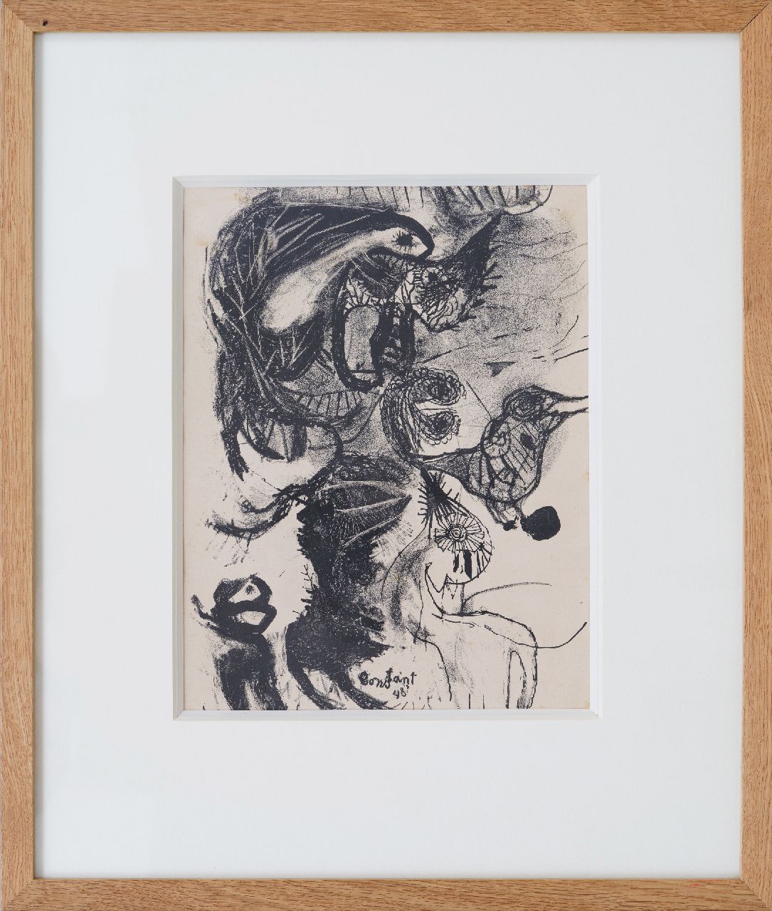 Constant (Constant Anton Nieuwenhuijs)   | Constant (Constant Anton Nieuwenhuijs) | Prints and Multiples offered for sale | Dieren (Animals), lithograph 29.0 x 22.0 cm, signed l.c. and dated '48