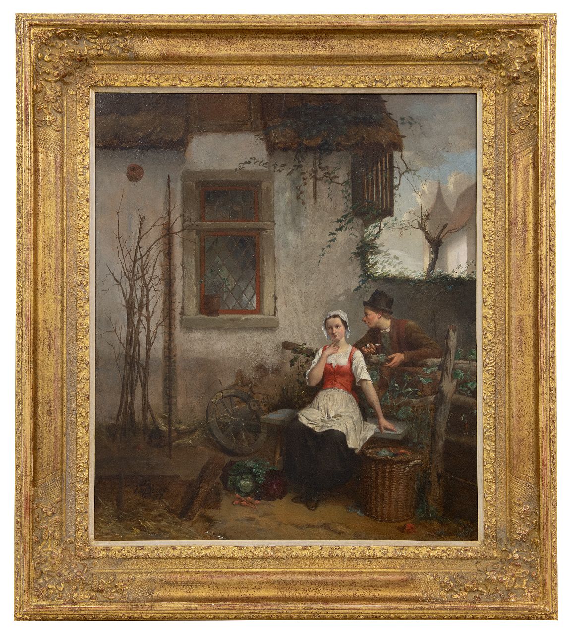 Boon P.C.  | Constant P. Boon | Paintings offered for sale | The flirtation, oil on panel 62.1 x 52.9 cm, signed l.l. and dated AN '57