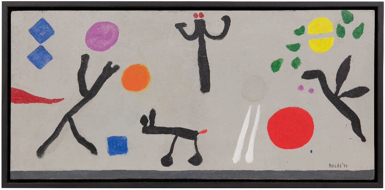 Roëde J.  | Jan Roëde | Paintings offered for sale | Untitled, oil on panel 29.0 x 62.0 cm, signed l.r. and dated '73