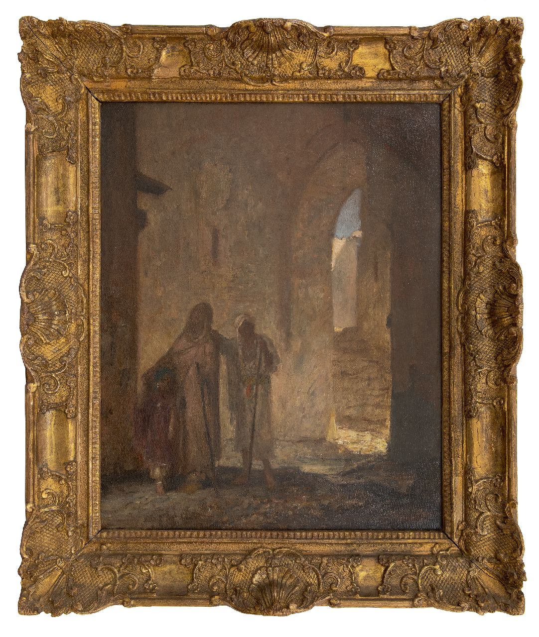 Bauer M.A.J.  | 'Marius' Alexander Jacques Bauer, The blind beggar, oil on canvas 62.8 x 50.8 cm, signed l.r.
