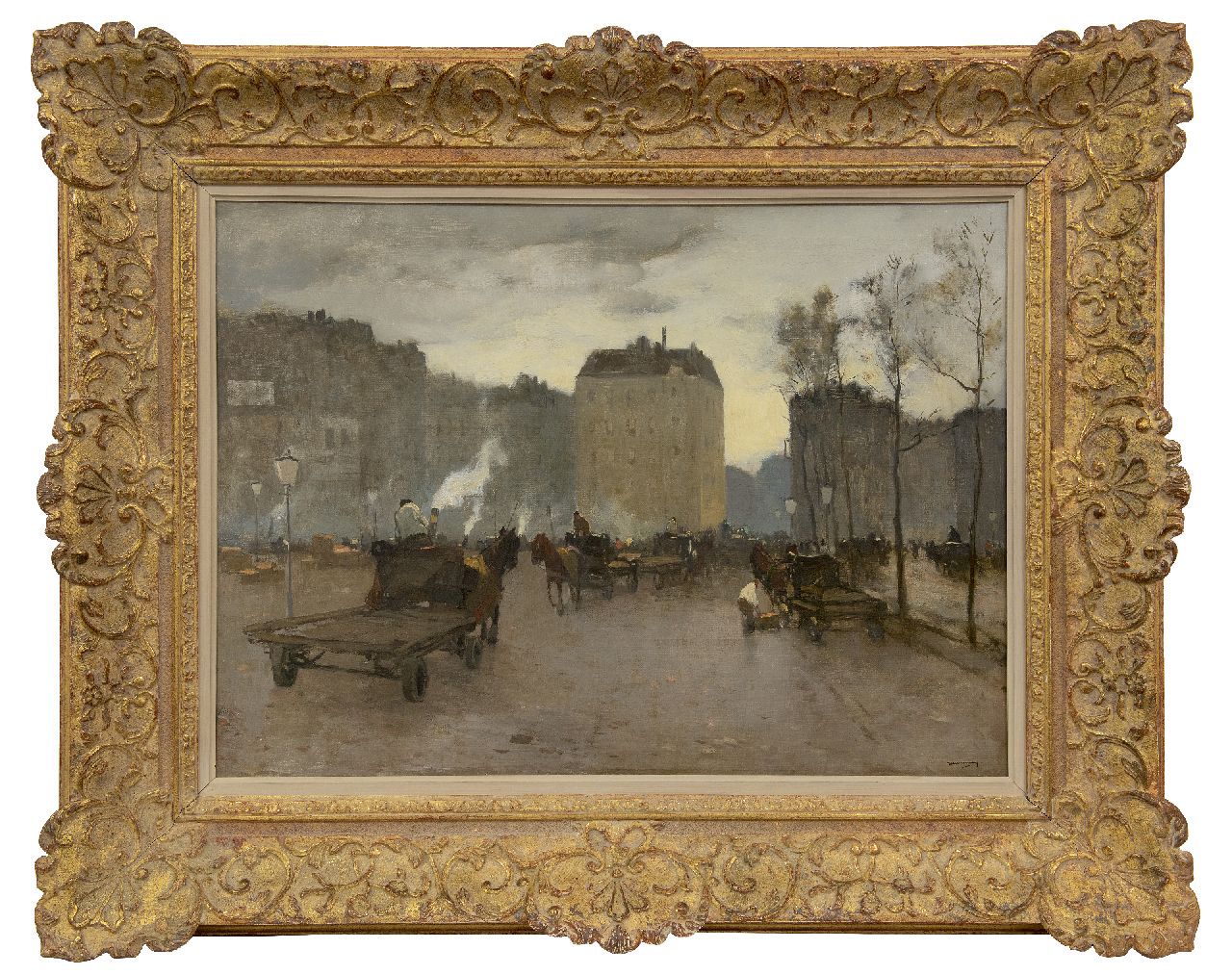 Wenning IJ.H.  | IJpe Heerke 'Ype' Wenning | Paintings offered for sale | Activity on a city quay, oil on canvas 50.5 x 70.6 cm, signed l.r.