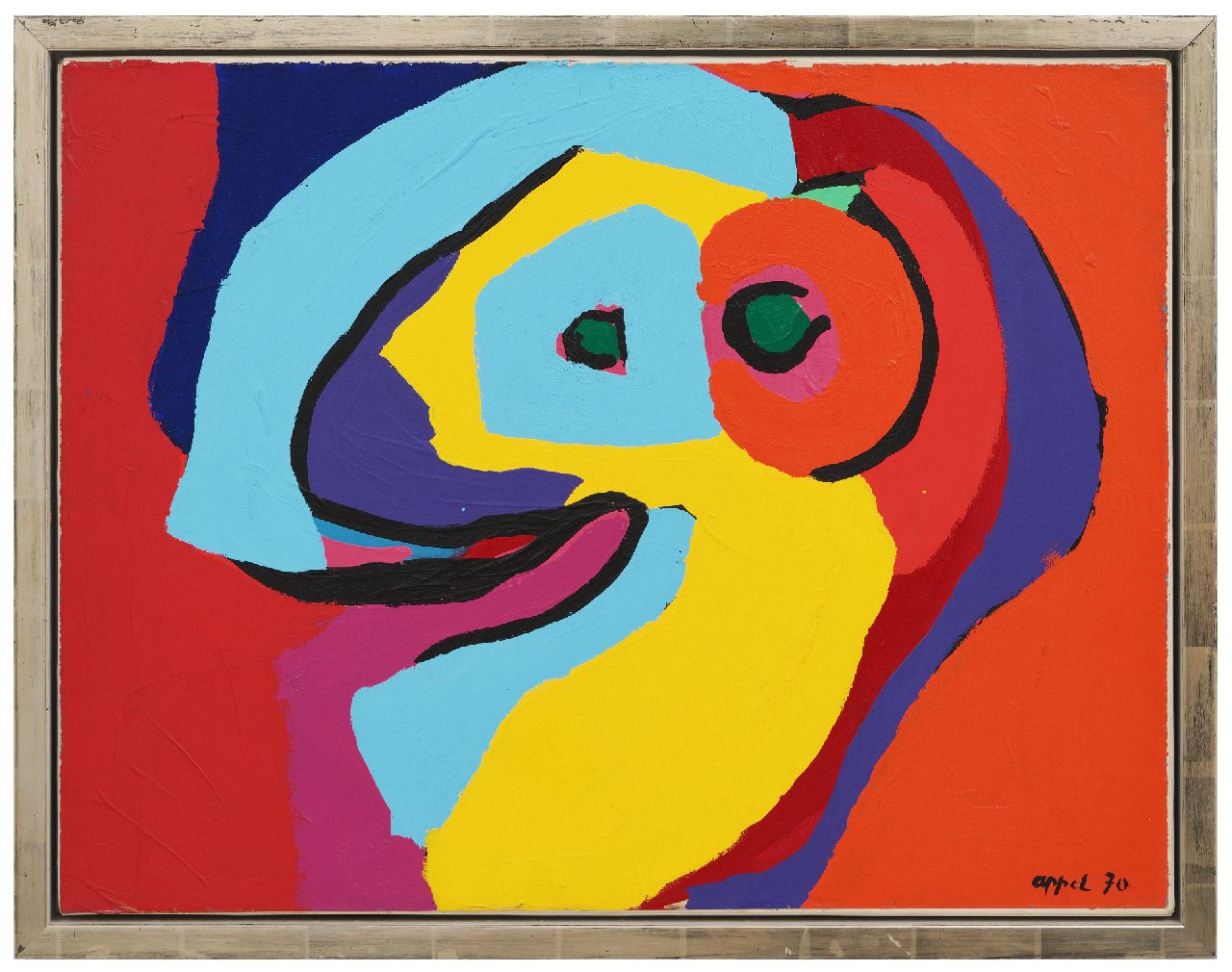 Appel C.K.  | Christiaan 'Karel' Appel | Paintings offered for sale | Face, acrylic on paper on canvas 51.5 x 67.5 cm, signed l.r. and dated 1970  reserved