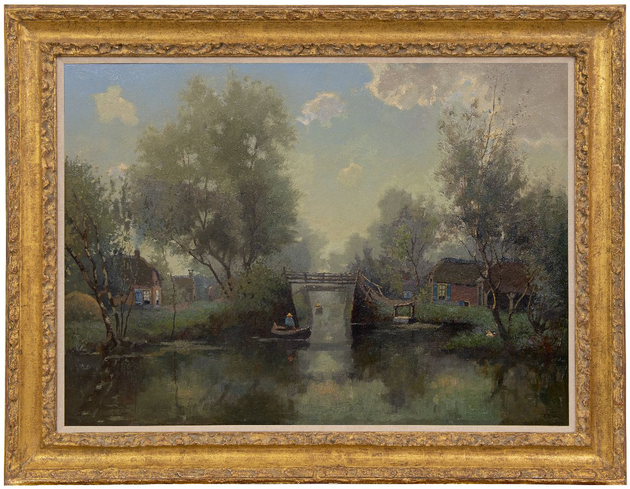 Ydema E.  | Egnatius Ydema | Paintings offered for sale | Canal in Giethoorn, oil on canvas 68.2 x 94.8 cm, signed l.r.