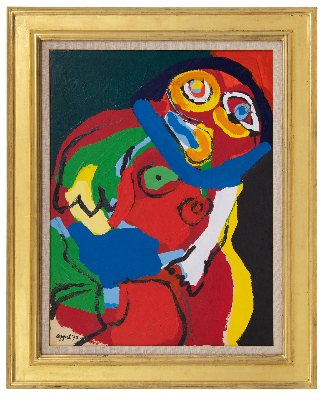 Appel C.K.  | Christiaan 'Karel' Appel | Paintings offered for sale | Toutes ces têtes, acrylic on paper 68.6 x 52.1 cm, signed l.l. and dated '70