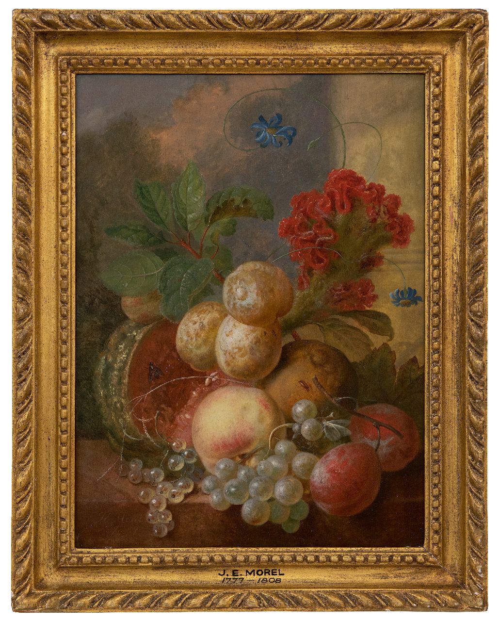 Morel I J.E.  | Jan Evert Morel I | Paintings offered for sale | Fruit still life, oil on panel 36.8 x 27.4 cm, signed l.l.