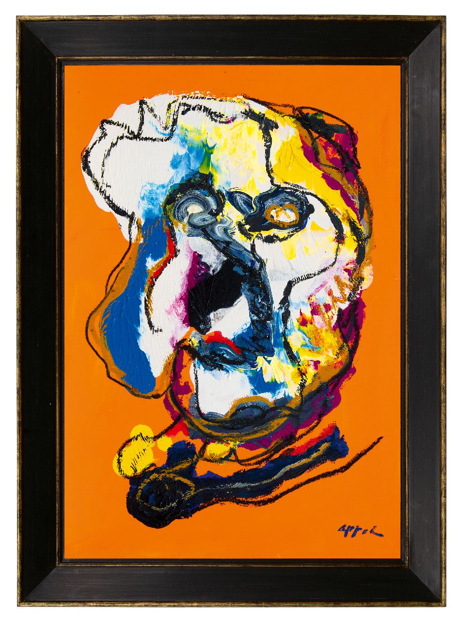 Appel C.K.  | Christiaan 'Karel' Appel | Paintings offered for sale | Untitled, acrylic on paper on canvas 111.9 x 77.1 cm, signed l.r.