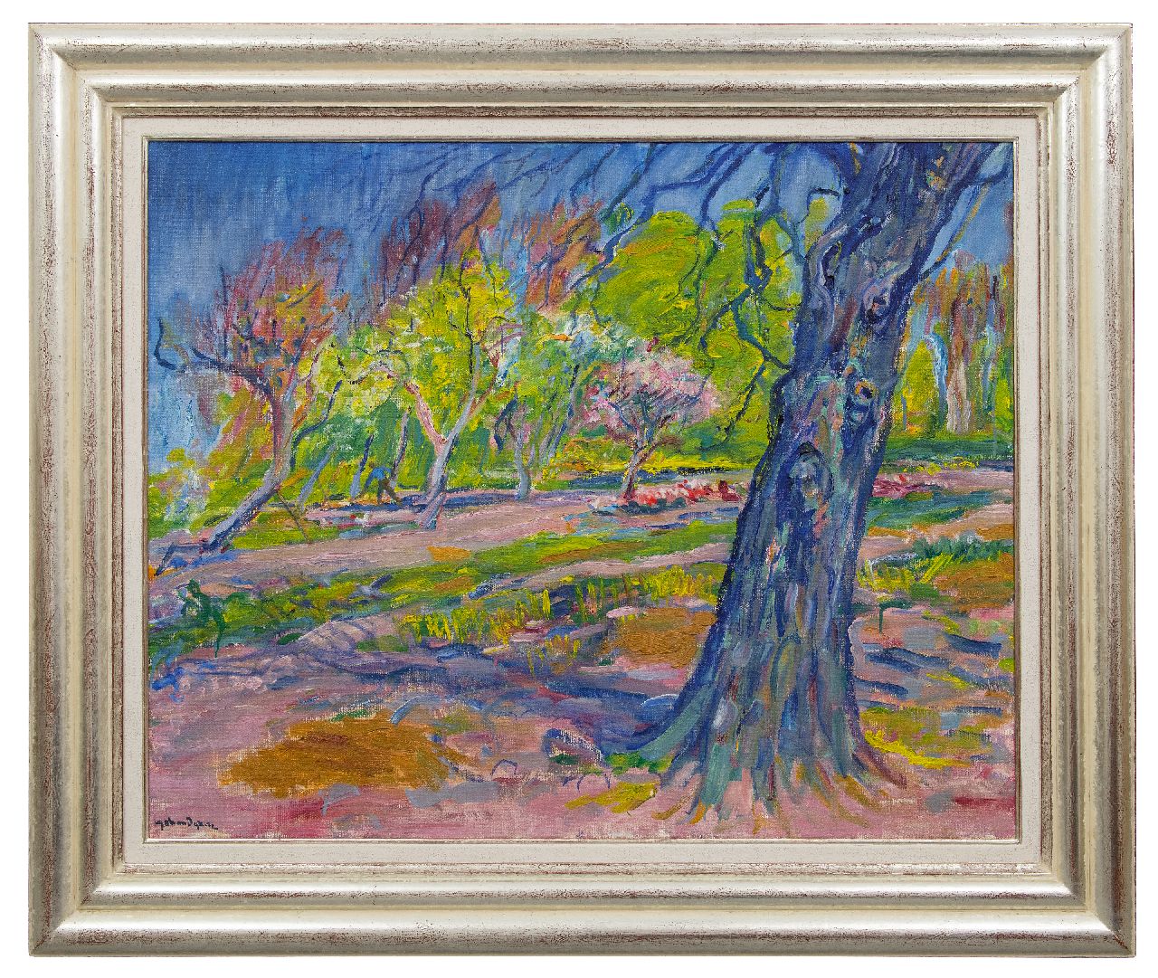 Dijkstra J.  | Johannes 'Johan' Dijkstra | Paintings offered for sale | Evolution du printemps, oil on canvas 84.3 x 103.8 cm, signed l.l.
