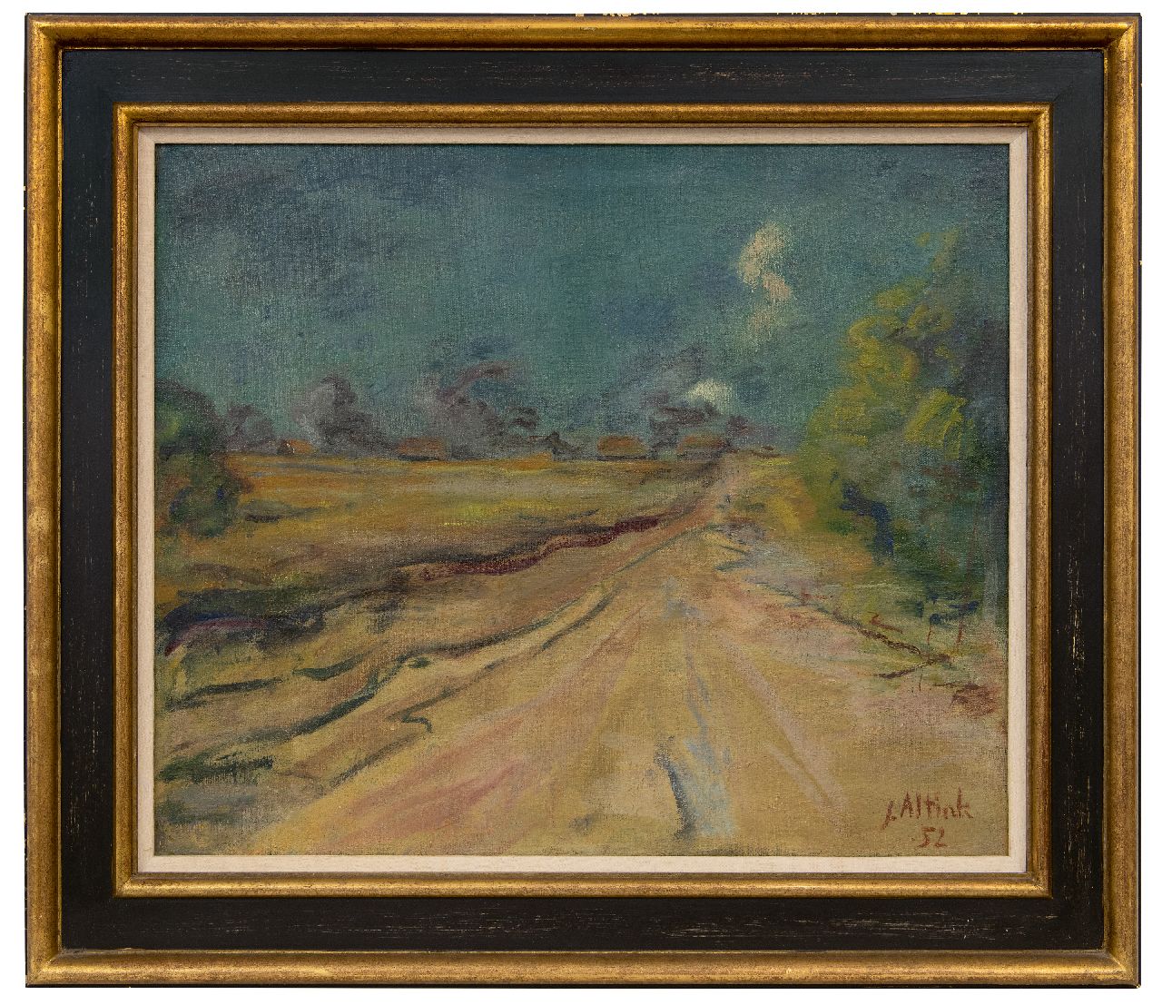 Altink J.  | Jan Altink | Paintings offered for sale | Country road in the summer, oil on canvas 50.3 x 60.1 cm, signed l.r. and dated '52