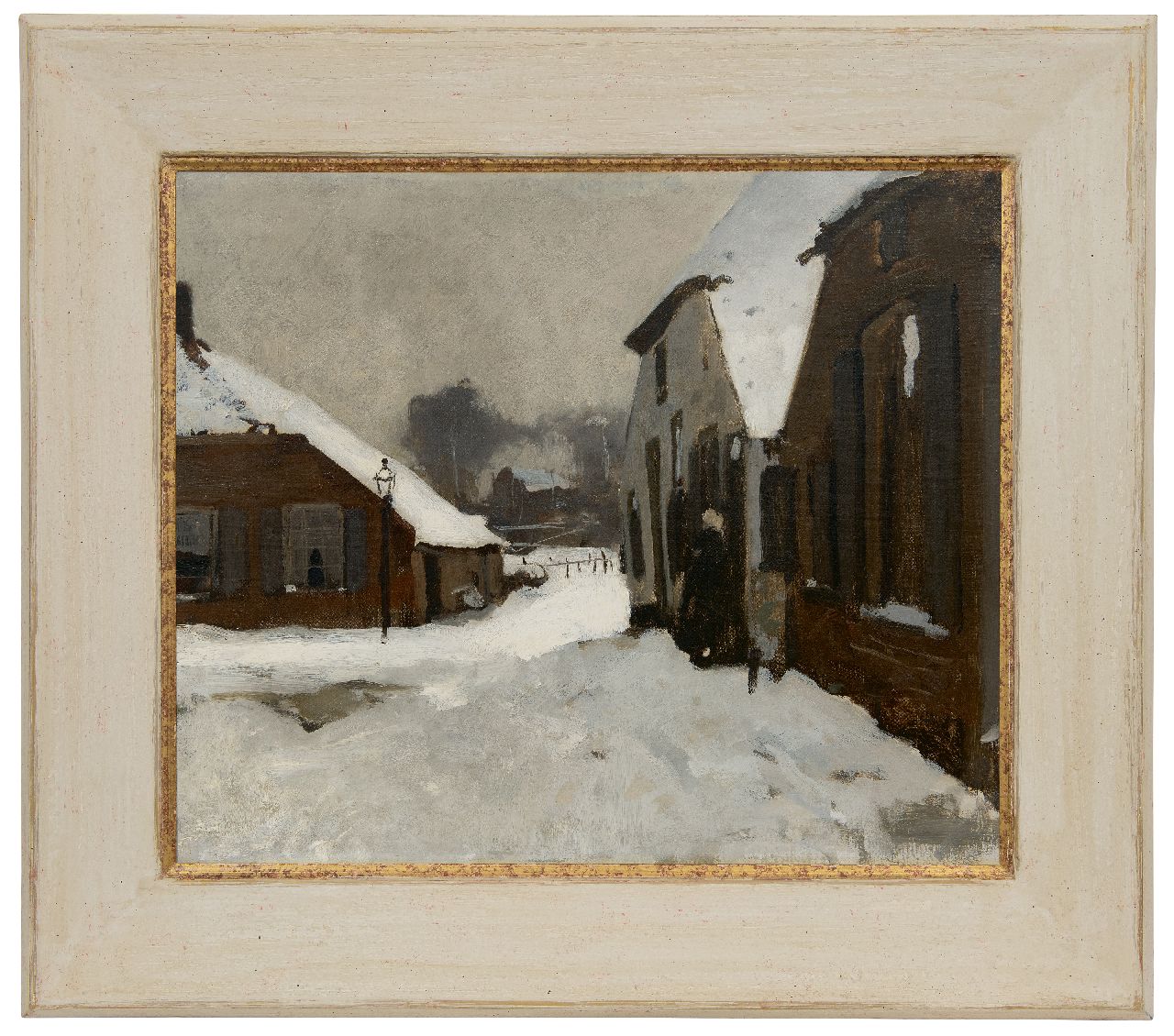 Witsen W.A.  | 'Willem' Arnold Witsen | Paintings offered for sale | Winter in Ede, oil on canvas 55.2 x 66.5 cm, painted ca. 1895-1902