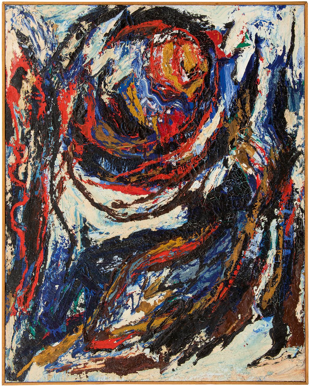 Hunziker F.  | Frieda Hunziker | Paintings offered for sale | Vortex, oil on canvas 125.2 x 100.4 cm, signed on stretcher (twice) and executed 1963