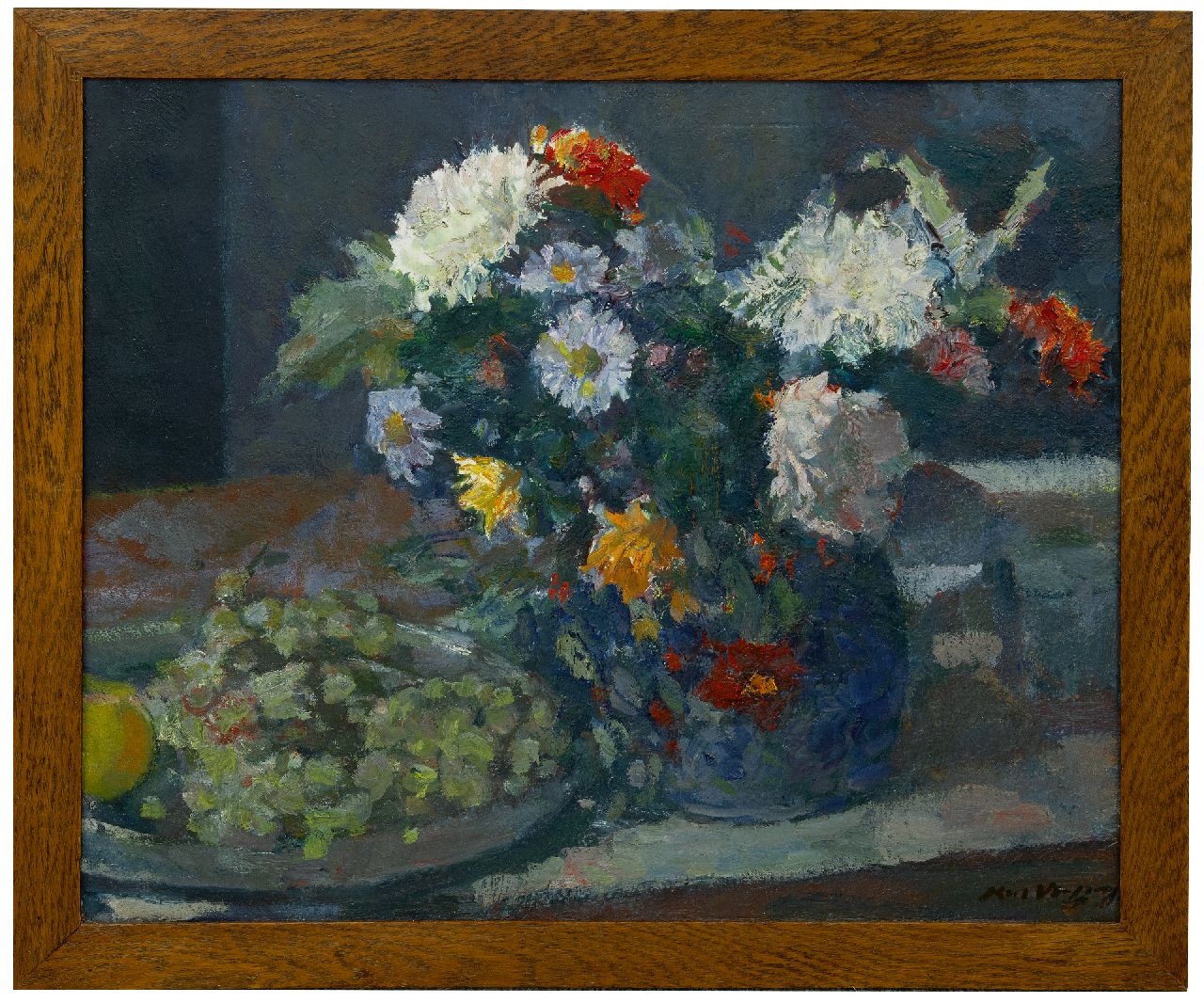 Verwey K.  | Kees Verwey | Paintings offered for sale | A still life with autumn flowers, oil on canvas 50.6 x 60.7 cm, signed l.r.