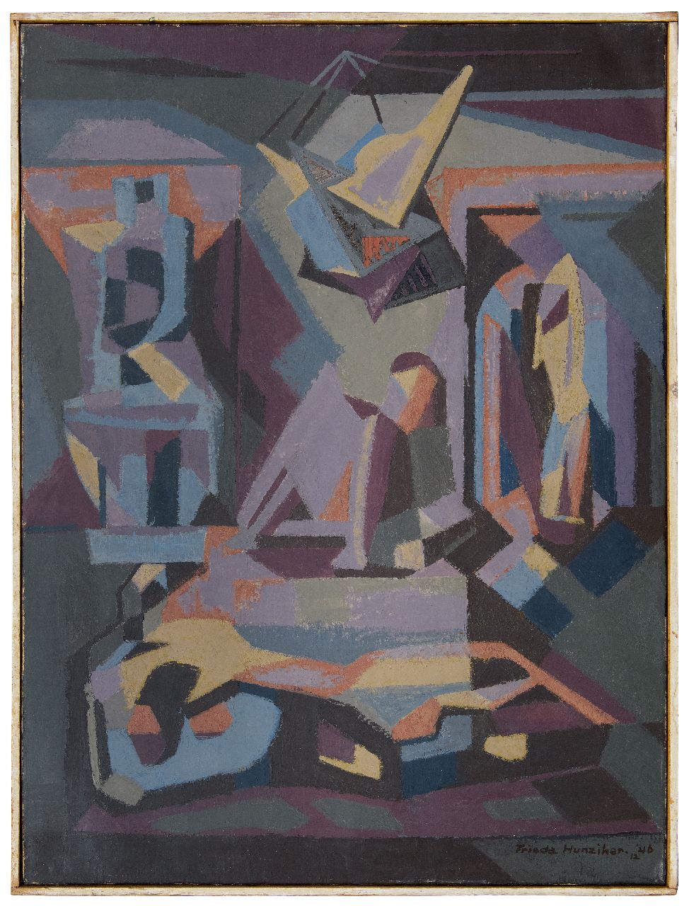 Hunziker F.  | Frieda Hunziker | Paintings offered for sale | Exposition, oil on canvas 99.3 x 74.6 cm, signed l.r. and dated 12 '46