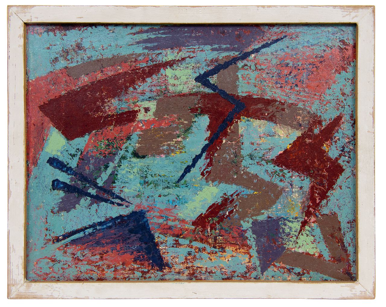 Hunziker F.  | Frieda Hunziker | Paintings offered for sale | Composition, oil on canvas 31.4 x 39.4 cm, executed 1948