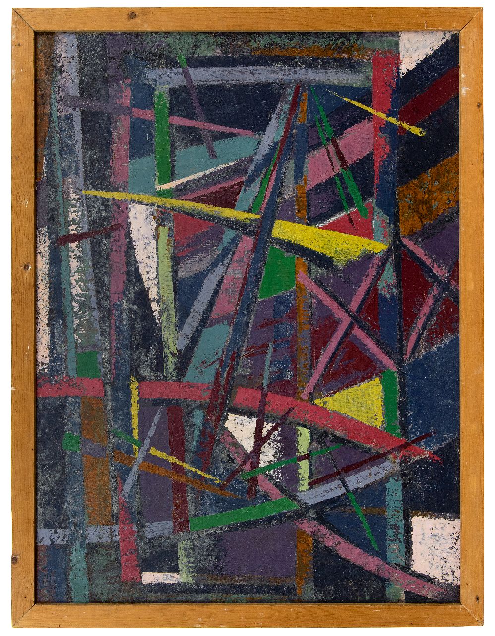 Hunziker F.  | Frieda Hunziker, Composition, oil on canvas 80.2 x 60.2 cm, signed on the reverse and executed 1948