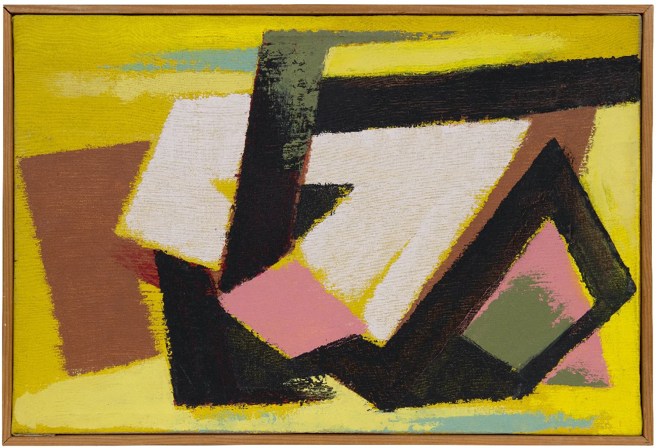 Hunziker F.  | Frieda Hunziker, Composition, oil on canvas 39.4 x 59.3 cm, executed 1950