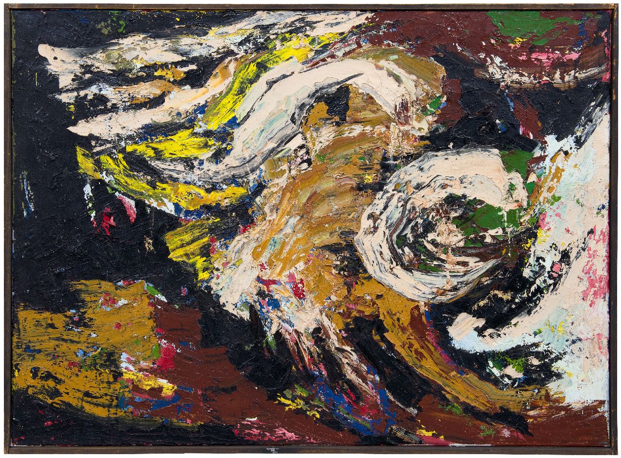 Hunziker F.  | Frieda Hunziker, Image, oil on canvas 75.0 x 100.0 cm, signed on the stretcher and executed 1962