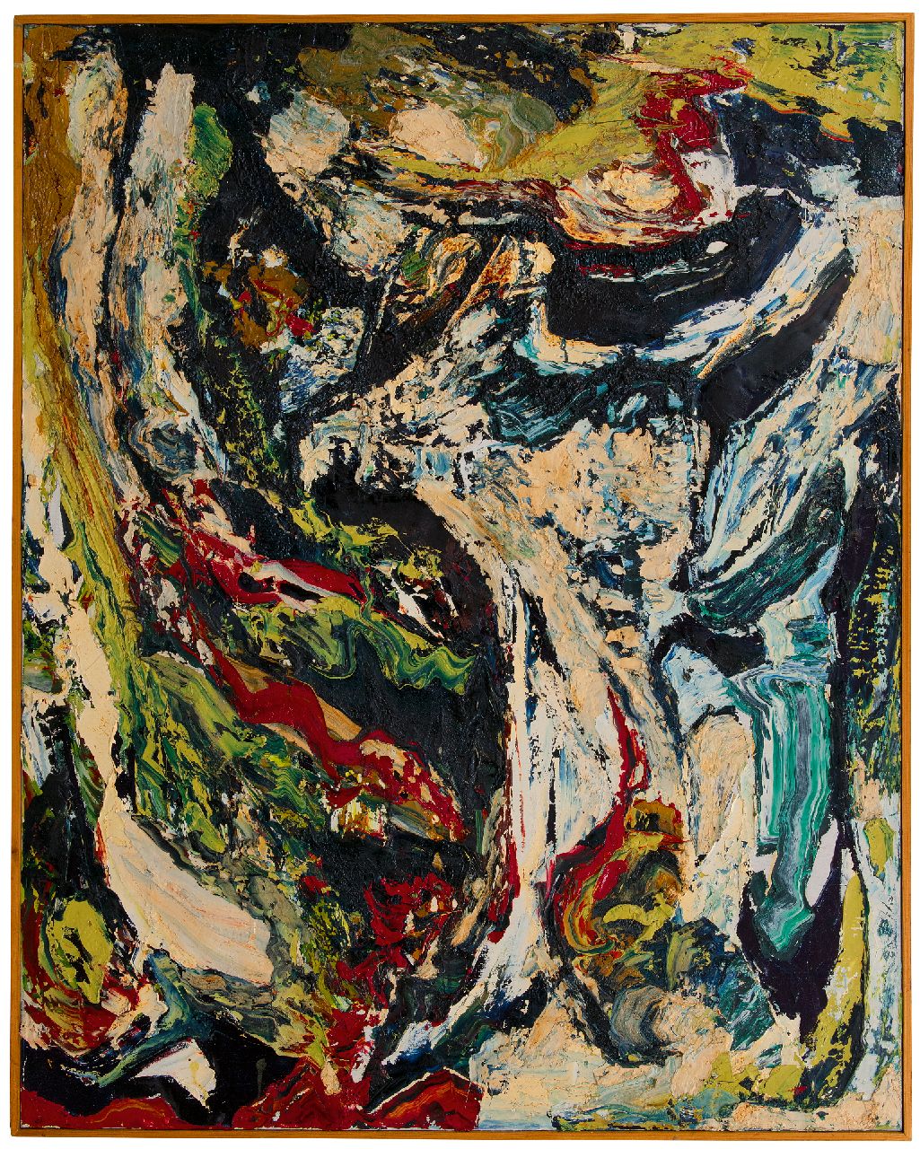 Hunziker F.  | Frieda Hunziker, The secret, oil on canvas 125.1 x 99.7 cm, signed on the reverse and executed 1962
