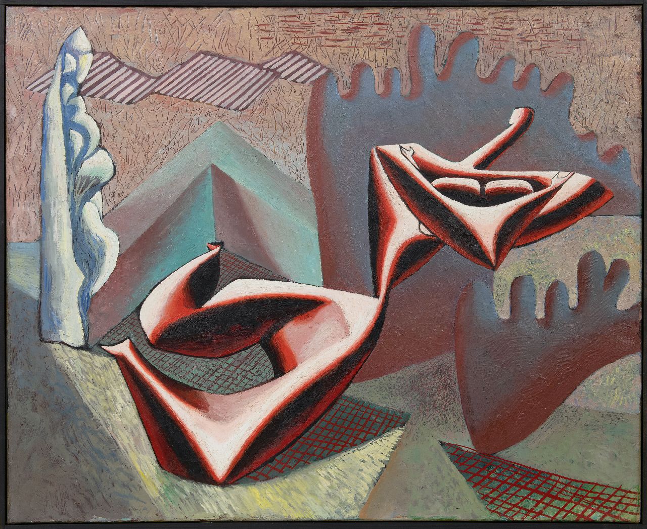 Kersten W.W.  | Willem Wander 'Wim' Kersten | Paintings offered for sale | Red figure, oil on canvas 75.3 x 92.3 cm, signed on the stretcher and painted ca. 1948