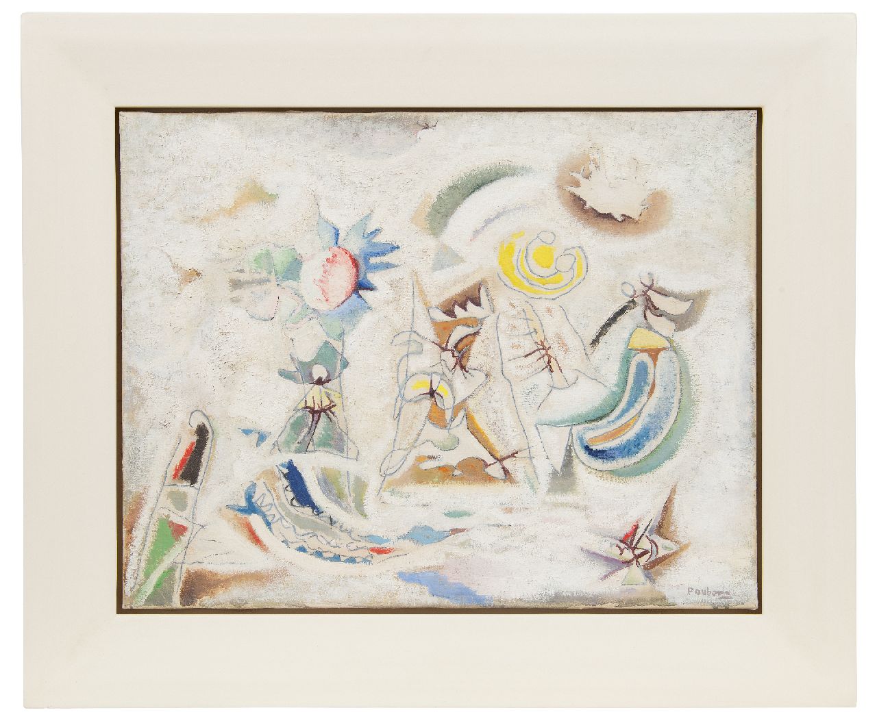 Ouborg P.  | Pieter 'Piet' Ouborg | Paintings offered for sale | Dynamic lightness, oil on canvas 50.2 x 64.5 cm, signed l.r. and painted circa 1949