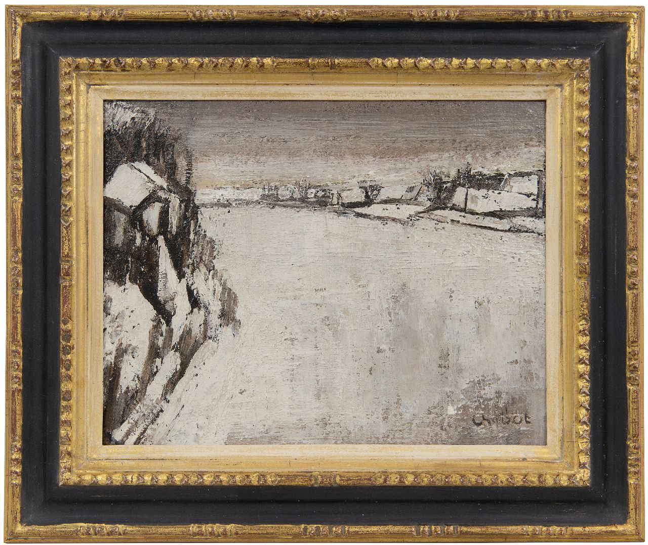 Chabot H.  | Hendrik 'Henk' Chabot | Paintings offered for sale | Winter 1944/1945, oil on paper laid down on panel 24.5 x 30.7 cm, signed l.r. and painted ca. 1944, without frame